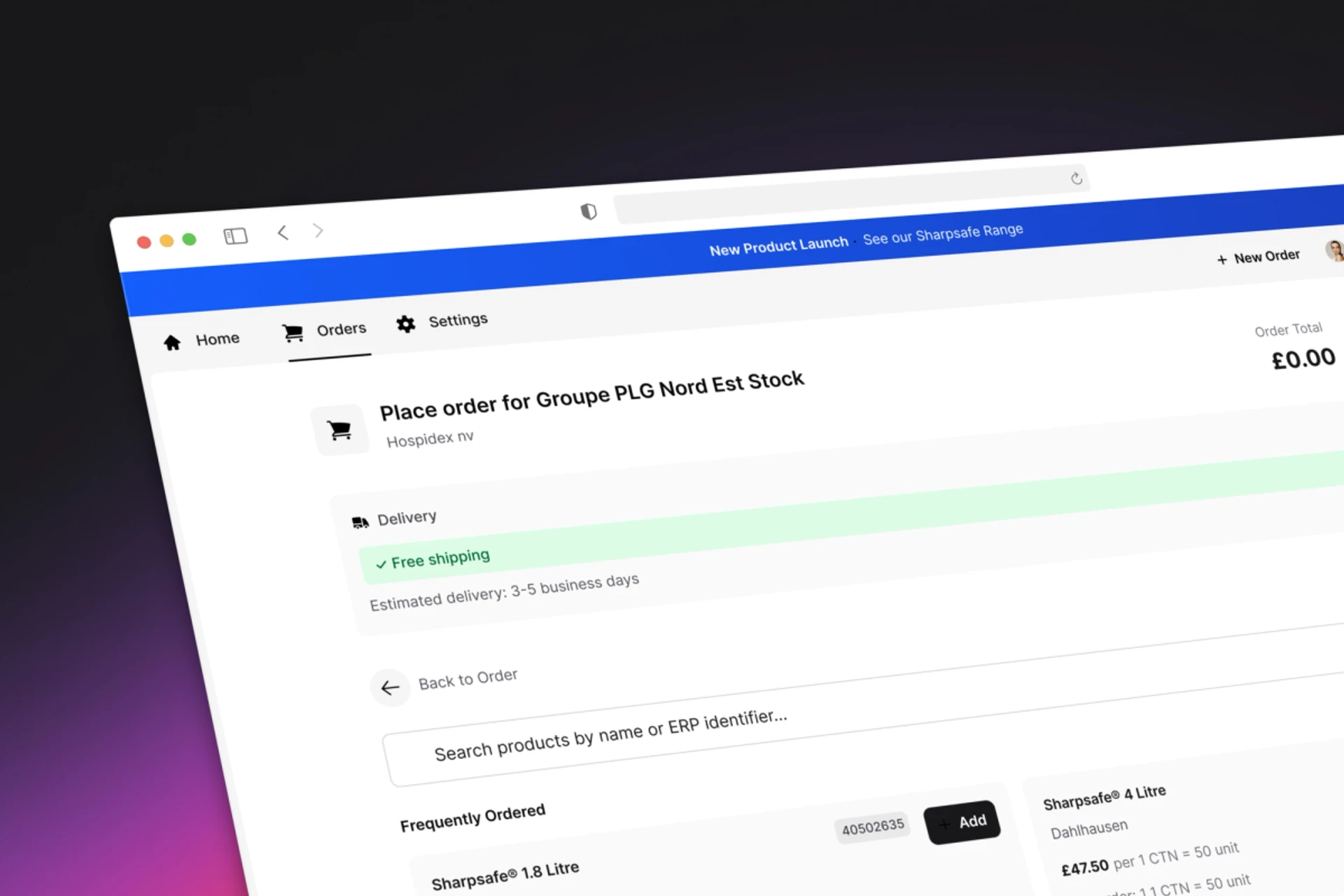 NHS B2B Ordering Platform